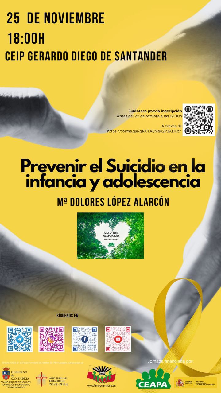 Jornadas de formación: Prevenir el suicidio en la infancia y la adolescencia