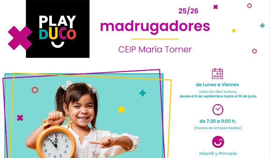 Ampliación de horarios: Madrugadores y Tardes